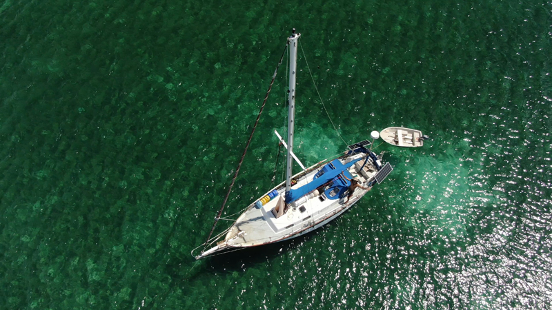 sailboat at anchor sailboat at anchor