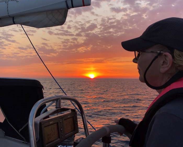 sunset at sea