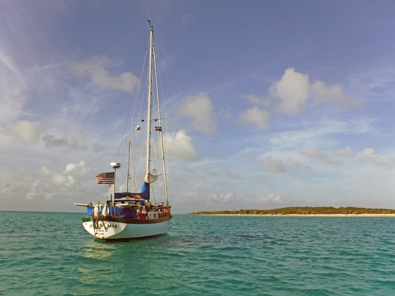 Bluewater sailing vessel