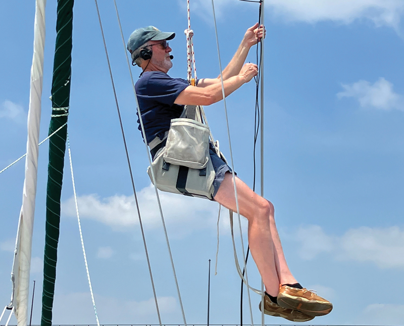 headsets while in bosun chair