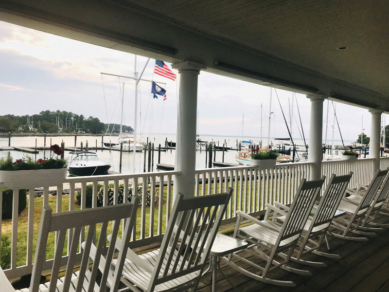 View from Deltaville Yachting Center