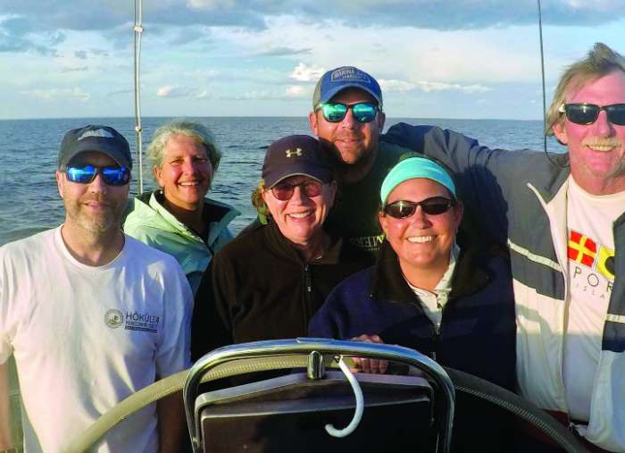 tania aebi and sailing crew